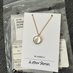 NWT & Other Stories Seashell Pendant Necklace
